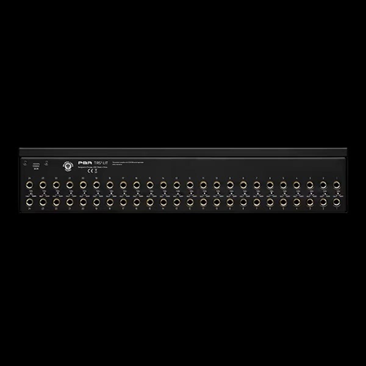 Black Lion Audio PBR TRS3 LIT 48-Point Gold-Plated TRS Patchbay