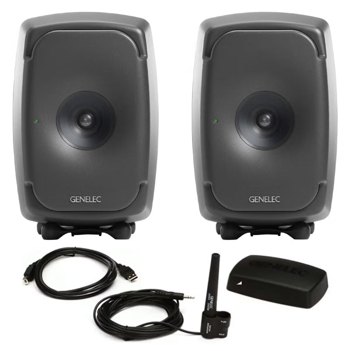 Genelec 8341 SAM(Dark Grey)Par med GLM V.5 Kit+ Volume Controller